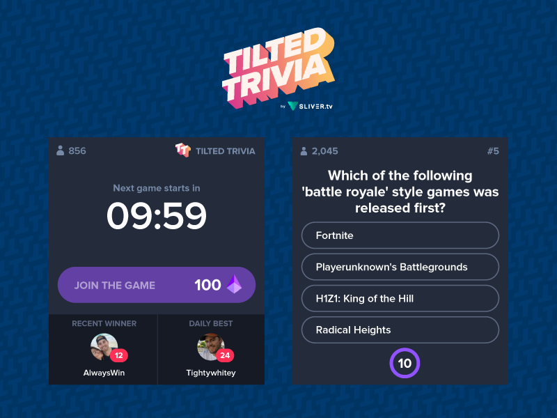 Twitch Partners With Sliver Tv To Launch Interactive Trivia Extension Esports Insider