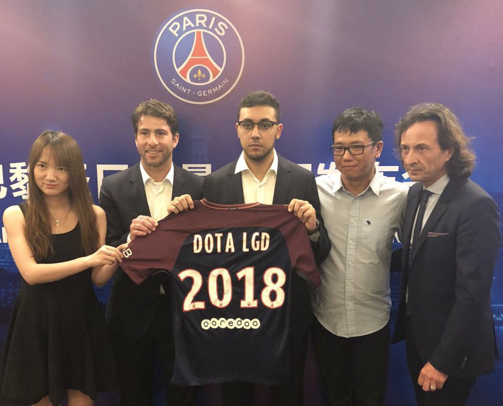 Xuan Li at the PSG.LGD launch event in 2018