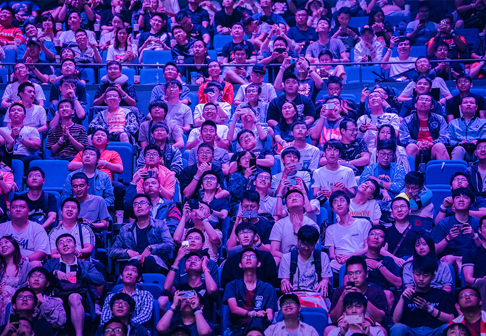 Fans at TI9