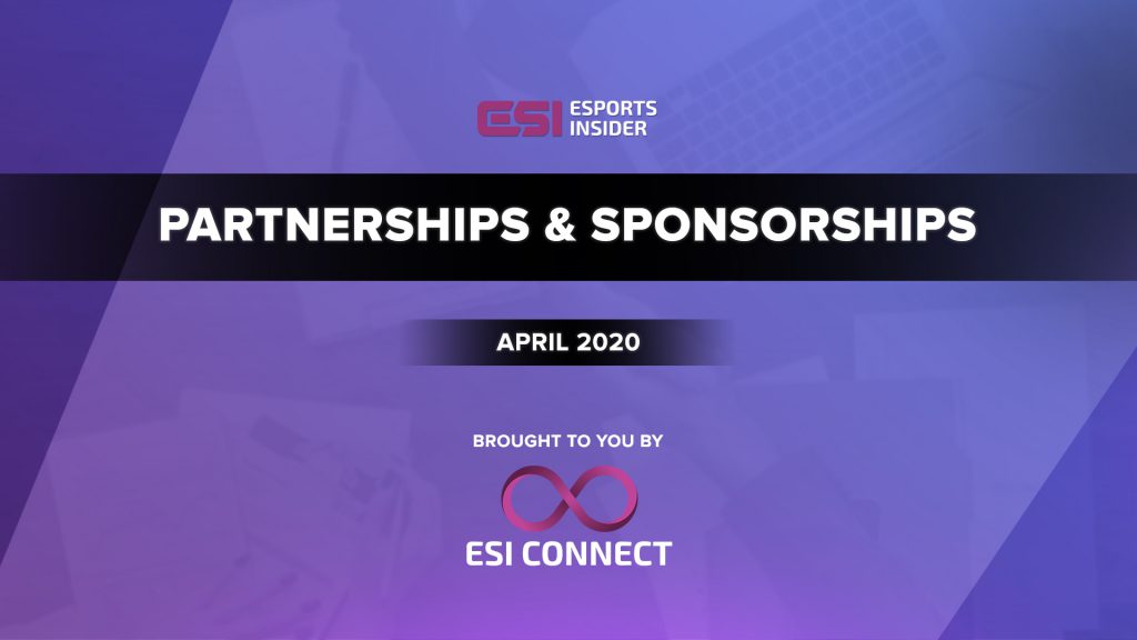 Esports Partnerships and Sponsorships April 2020
