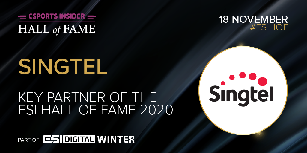 ESI Digital Winter Hall of Fame 2020 Key Partner Singtel