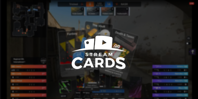 StreamCards CS:GO Twitch Extension Banner