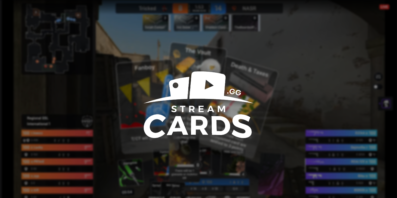 StreamCards CS:GO Twitch Extension Banner