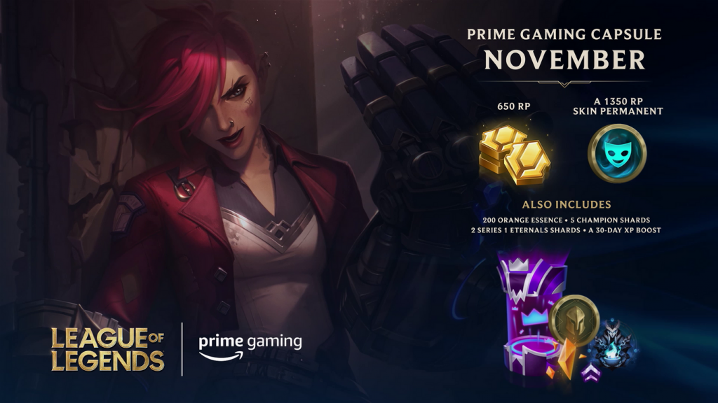 LoL:  And Riot Announce Prime Gaming Partnership