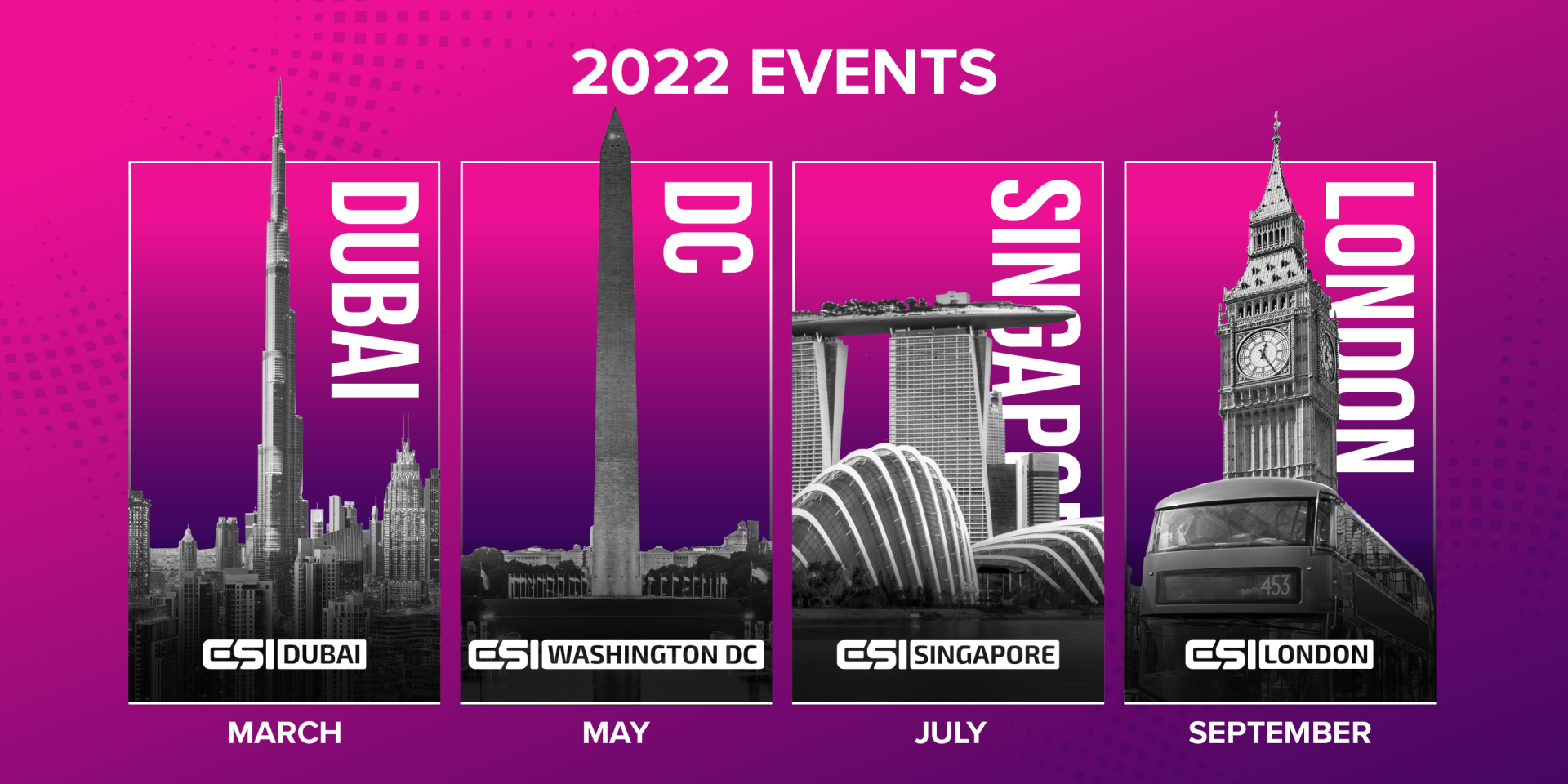 Csi Calendar Spring 2022 Esi Announces 2022 Events Calendar, Dubai, Dc, Singapore, London - Esports  Insider