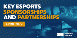 key esports sponsorships and partnerships april 2022