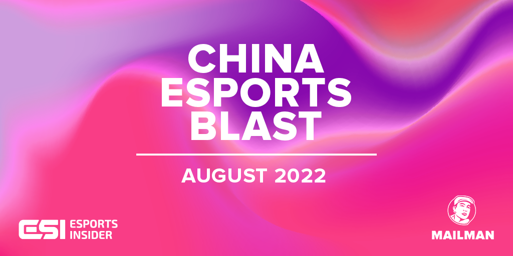 China Esports Blast august graphic