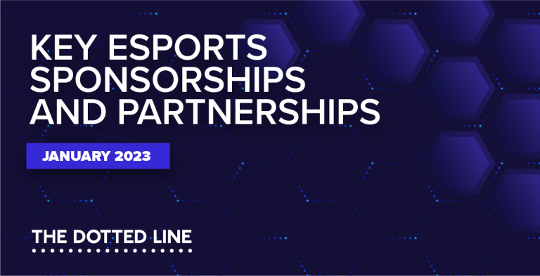 key esports sponsorships partnerships january 2023