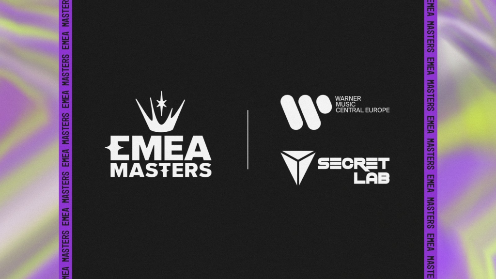 EMEA Masters Warner Music Secretlab partnership graphic