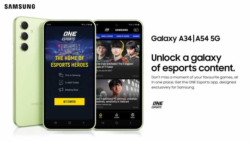 one esports samsung galaxy mobile app