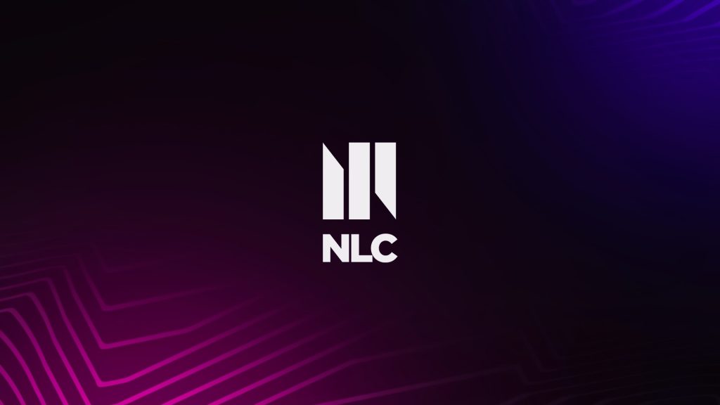 Screenshot of NLC logo on a dark purple background