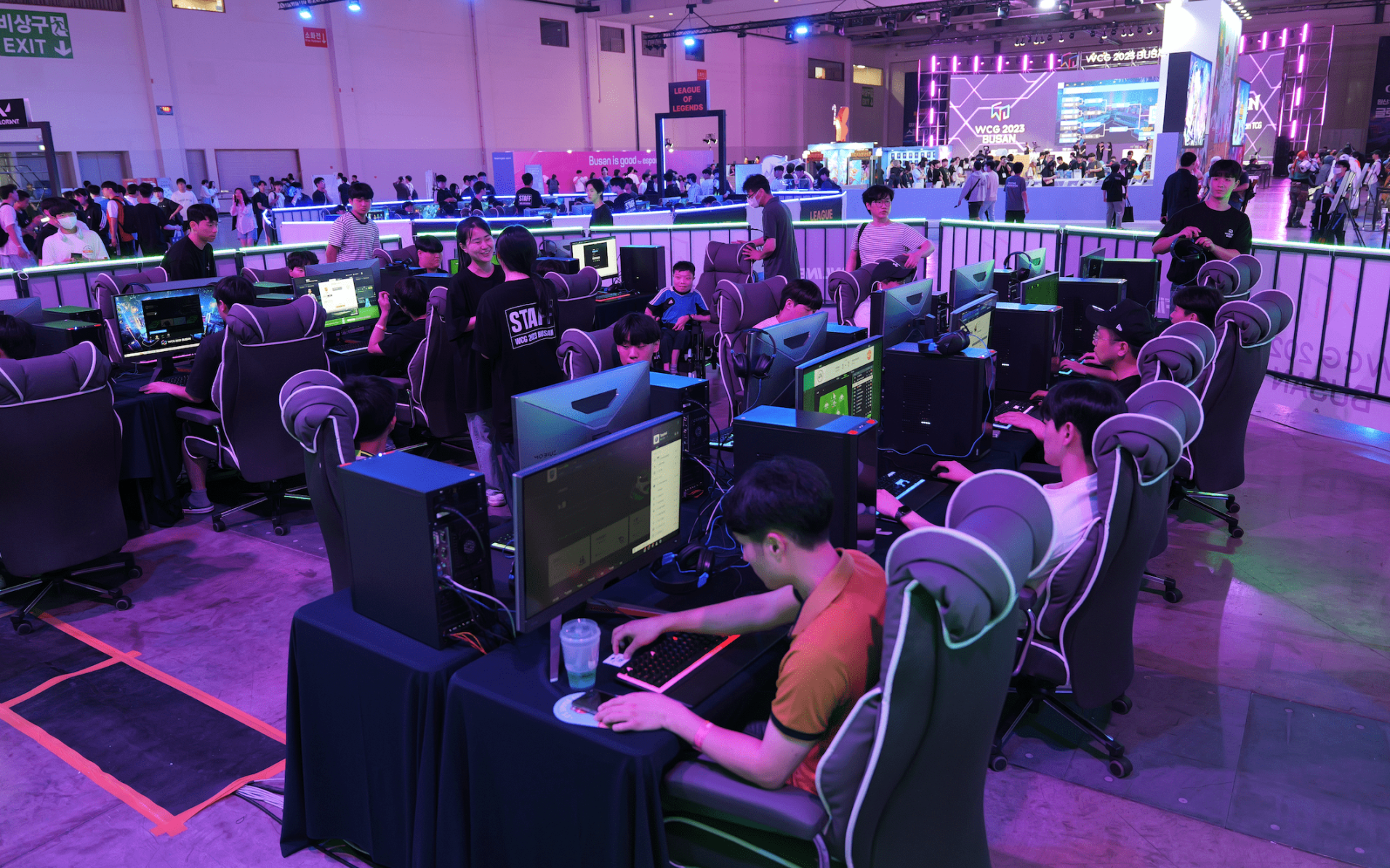 World Cyber Games BUSAN 2023 gaming zones