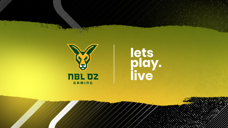 Screenshot of LetsPlay.Live and NBL Oz League logos on black and green background