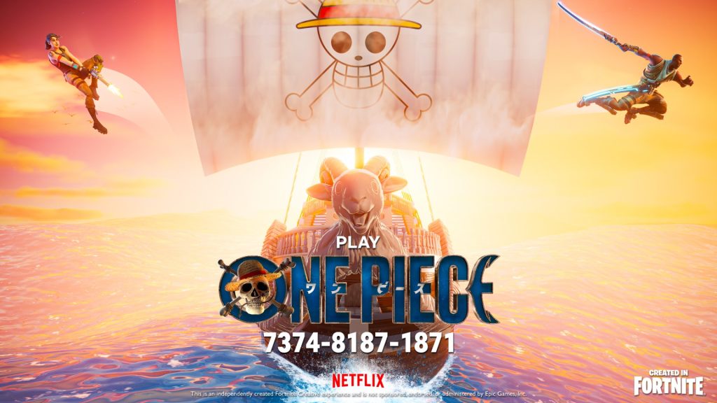 Screenshot of One Piece Fortnite created by Enthusiast Gaming and Netflix