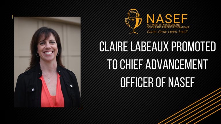 Screenshot of Claire LaBeaux next to NASEF logo on black background