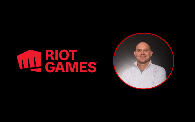 Image of Riot Games' David Mulhall on black and white background