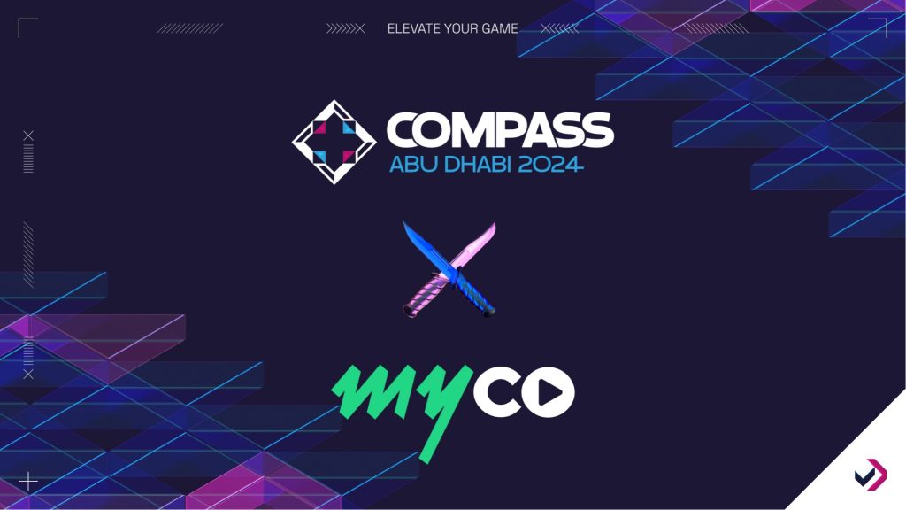 YaLLa Esports and myco logo on dark blue and purple background