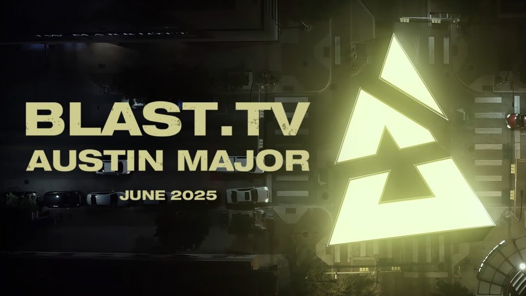 Image of BLAST logo glowing yellow next to yellow text on black background