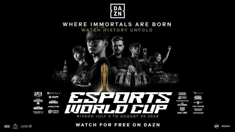 DAZN partners with the Esports World Cup