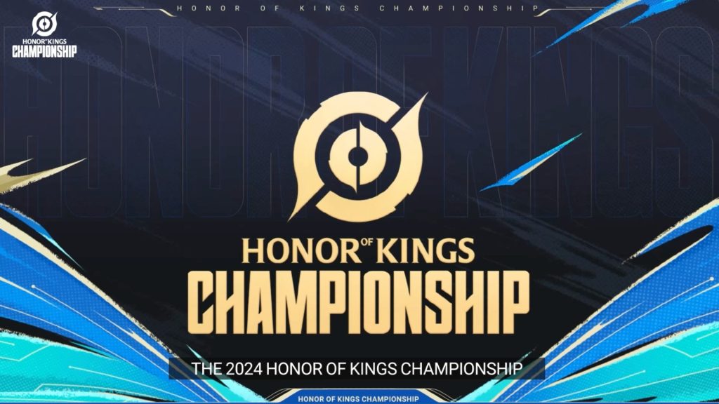 Honor of Kings Championship logo on a dark blue background