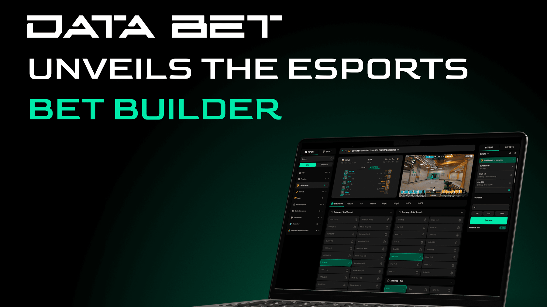 DATA.BET launches esports Bet Builder