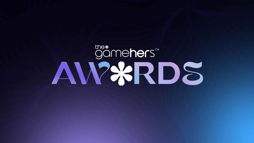 the*gamehers awards logo on a dark purple background