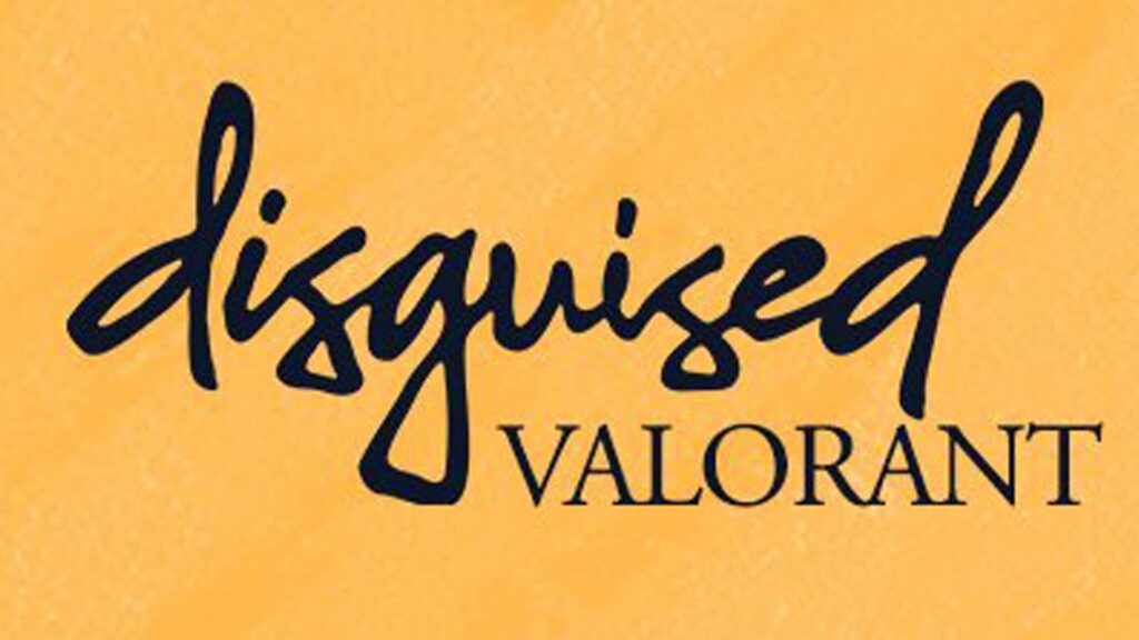 Image of Disguised VALORANT logo on a dark yellow background